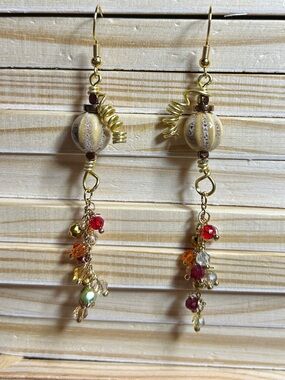 3/$25 Fall Inspired Drop Earrings with Fall Color Accents
